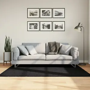 Tapis de salon shaggy poils longs moderne vidaXL Pamplona image-2