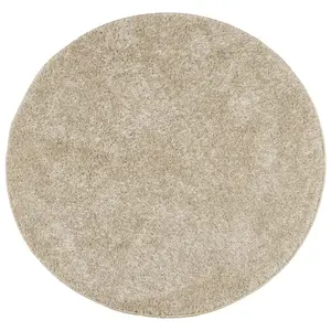Round long pile rug with a shiny look vidaXL Istan image-0