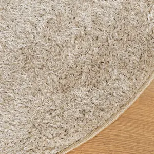 Round long pile rug with a shiny look vidaXL Istan image-3