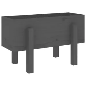 Solid pine planter vidaXL image-2