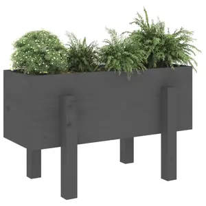 Solid pine planter vidaXL image-4