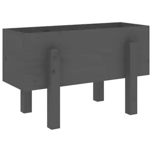 Solid pine planter vidaXL image-3