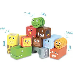 Early learning games sound cubes Vilac Savane image-1