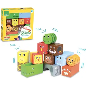 Early learning games sound cubes Vilac Savane image-2