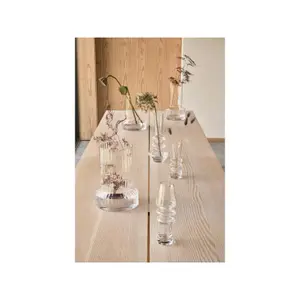 Grooved glass vase Villa Collection Hvils image-1