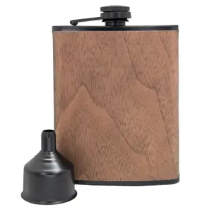 Walnut flask Vin Bouquet 8 oz image-0
