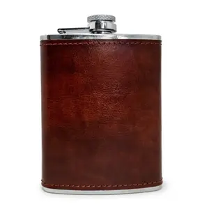 Leather flask Vin Bouquet 8 oz image-1