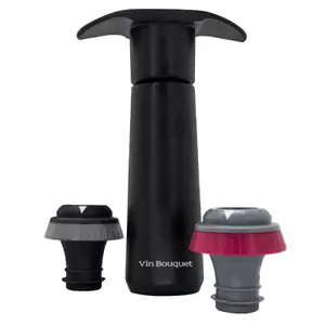 Pompe à vide avec 2 bouchons Vin Bouquet image-0