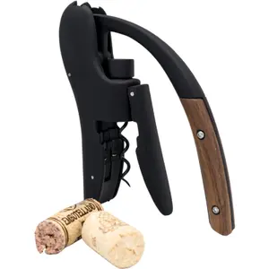 Corkscrew lever with walnut wood Vin Bouquet image-0