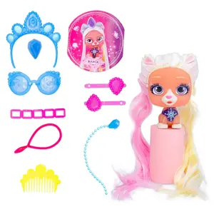 Doll with 6 accessories and 9 surprises VIP Pets Macota Glam Gems image-1