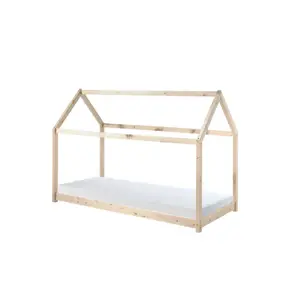 Bed and matching mattress for children Vipack Cabane image-0
