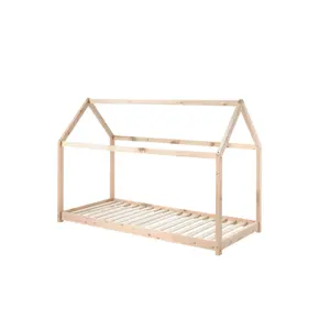 Bed and matching mattress for children Vipack Cabane image-1