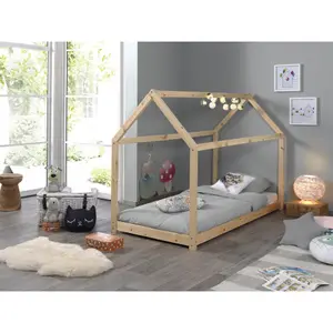 Bed and matching mattress for children Vipack Cabane image-2