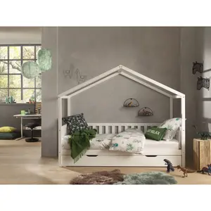 Bed with drawer and curtains for children Vipack Dallas image-3