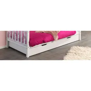 Bed with drawer and curtains girl Vipack Dallas image-3
