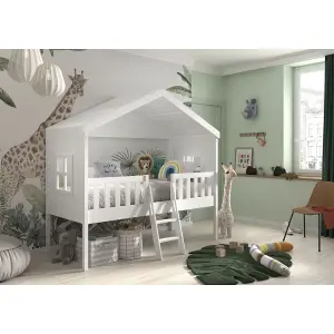 Dětská patrová postel se žebříkem Vipack Housebed image-2