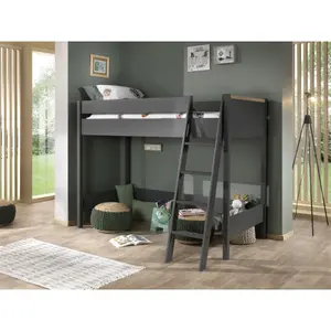 Compact bed with 2-door wardrobe for children Vipack London image-3