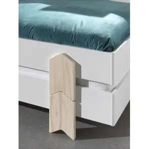 2er Set Kinderbetten mit stabilen Pfeifensockeln Vipack Modulo image-5