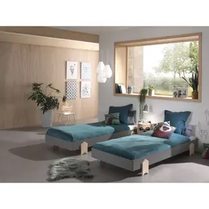 Set of 3 children's beds with sturdy arrow-shaped feet Vipack Modulo image-5