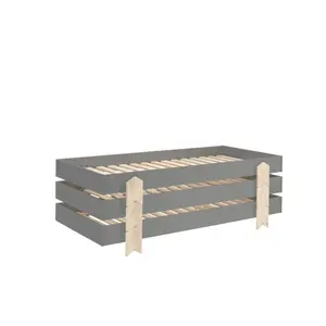 Set of 3 children's beds with sturdy arrow-shaped feet Vipack Modulo image-0