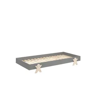 Set of 4 beds with sturdy smiley face legs for kids Vipack Modulo image-2