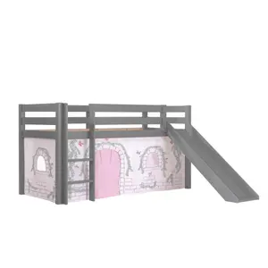 Bed with slide, a birdy cover for children Vipack Pino image-0