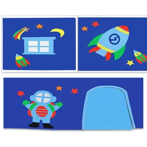 Hochbett und Astro-Spielvorhang, Tunnel und 3 Aufbewahrungssäcke für Kinder Vipack Scott image-2