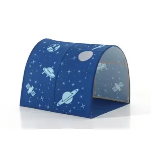Hochbett und Astro-Spielvorhang, Tunnel und 3 Aufbewahrungssäcke für Kinder Vipack Scott image-3