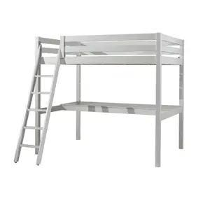 Loft bed and worktop for children's mezzanine Vipack Pino PIMZ1414+PIMZBU14 image-0