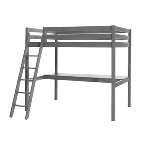 Loft bed and worktop for children's mezzanine Vipack Pino PIMZ1417+PIMZBU17 image-0