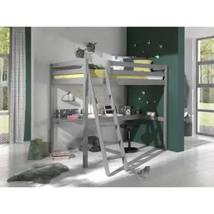 Loft bed and worktop for children's mezzanine Vipack Pino PIMZ1417+PIMZBU17 image-2