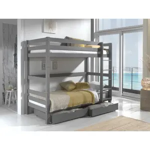 Bunk bed with 2 drawers for kids Vipack Pino image-2