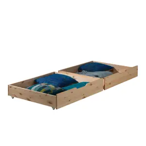 Bunk bed with 2 drawers for children Vipack Pino image-3