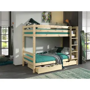 Bunk bed with 2 drawers for children Vipack Pino image-2