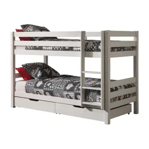 Bunk bed with 2 drawers for kids Vipack Pino image-0