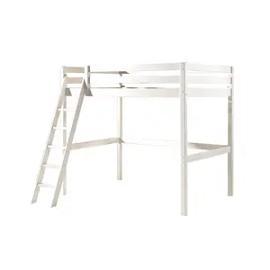 Loft bed and worktop for children's mezzanine Vipack Pino PIMZ1414+PIMZBU14 image-1