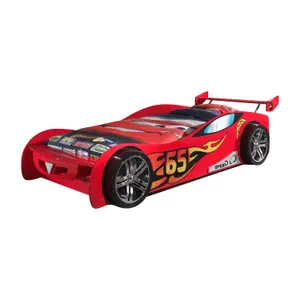 Car bed and matching mattress for kids Vipack Lemans image-0