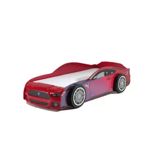 Bed with matching mattress for child Vipack Panther Power image-0