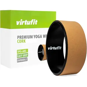 Roue de yoga VirtuFit en liège Premium image-1