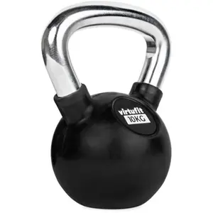 Kettlebell caoutchouc/chrome VirtuFit image-0