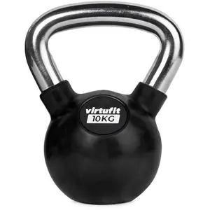 Kettlebell caoutchouc/chrome VirtuFit image-1