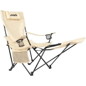 Chaise pliante avec repose-pieds VirtuFit image-1
