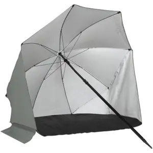 Beach Parasol with Windbreak VirtuFit image-1