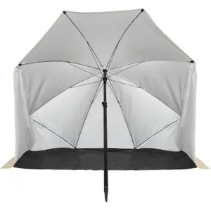 Beach Parasol with Windbreak VirtuFit image-1