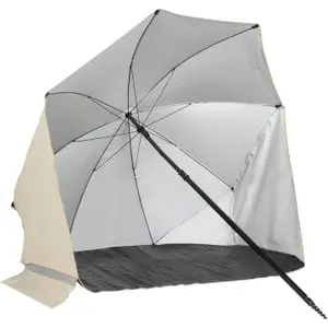 Beach Parasol with Windbreak VirtuFit image-2