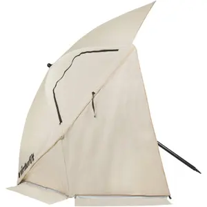 Premium Beach Parasol with Windbreak VirtuFit