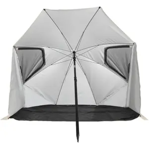 Premium Beach Parasol with Windbreak VirtuFit image-2