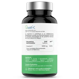 Complemento alimenticio de vitamina C - 120 cápsulas Nutrivita image-1