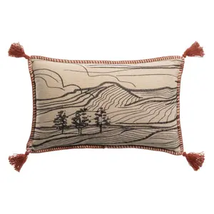 Embroidered cushion Vivaraise Dusko image-0