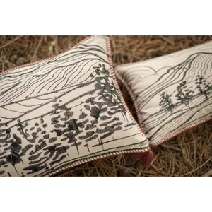 Embroidered cushion Vivaraise Dusko image-4